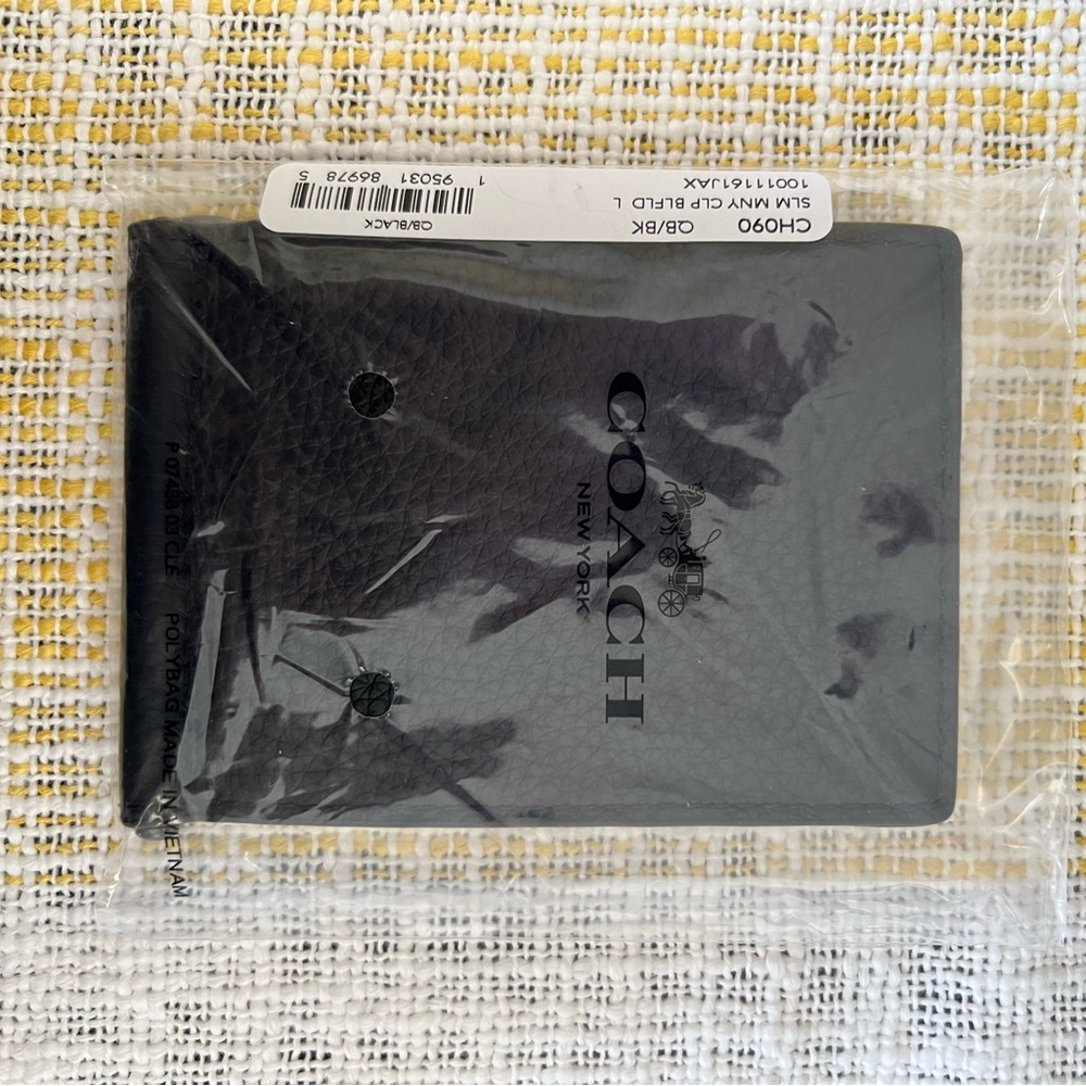 Men’s Coach Money Clip Wallet - Picture 2 of 6